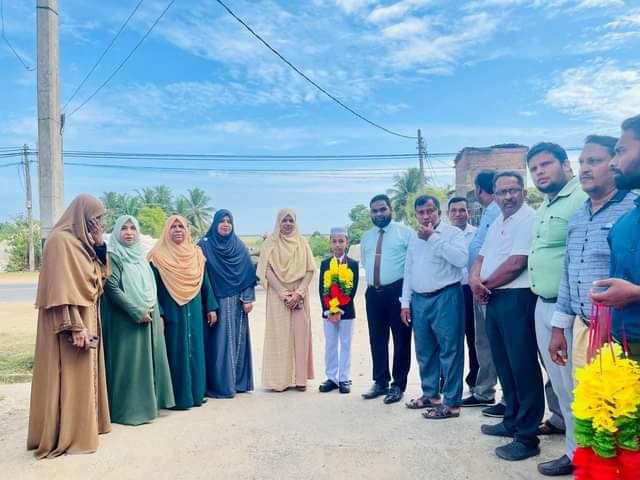 தேசியமட்ட விஞ்ஞான ஒலிம்பியாட் போட்டியில் முதல் சுற்றில் தெரிவு செய்யப்பட்ட மாணவன் YM.Hikkam (தரம் 6)